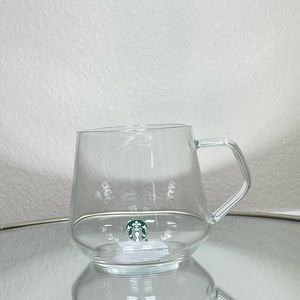New 2023 Starbucks Clear Glass Tea Cup
